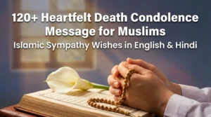 120+ Heartfelt Death Condolence Message for Muslim | Islamic Sympathy Wishes in English & Hindi